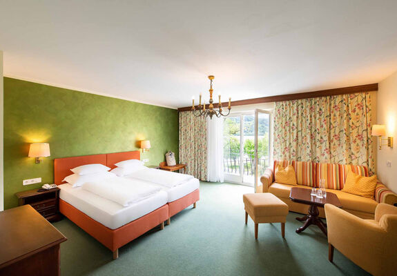 Blick auf das Bachforelle Superior Zimmer