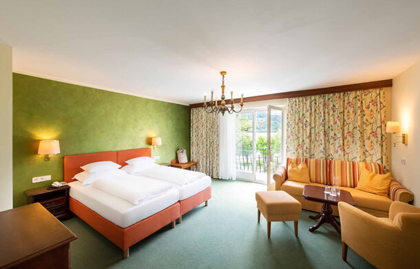 Blick auf das Bachforelle Superior Zimmer