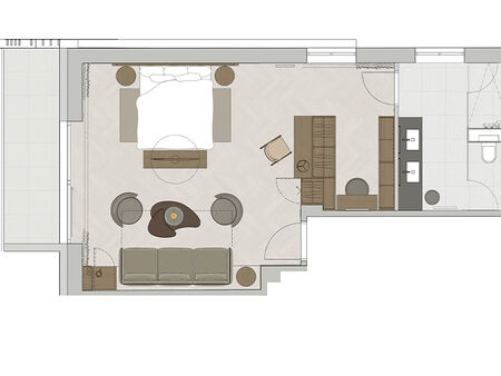 Floor plan of the Lachsforelle room