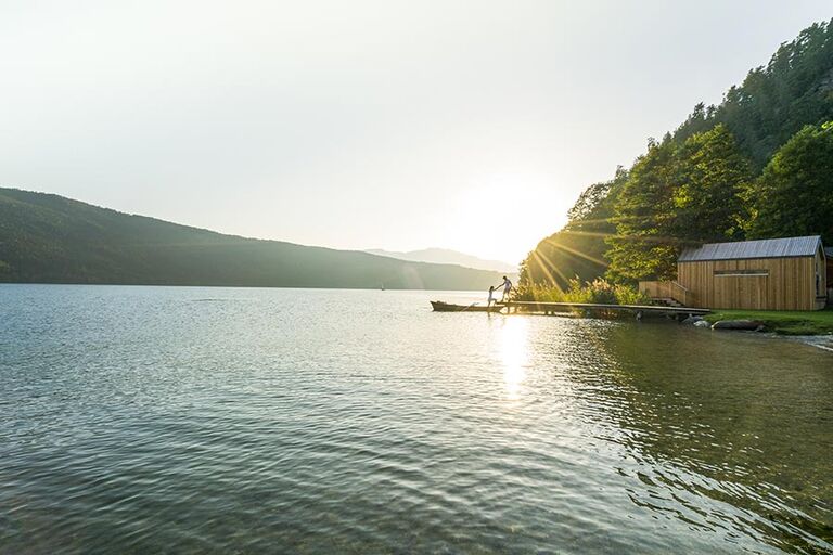 Lake Millstättersee in the afternoon