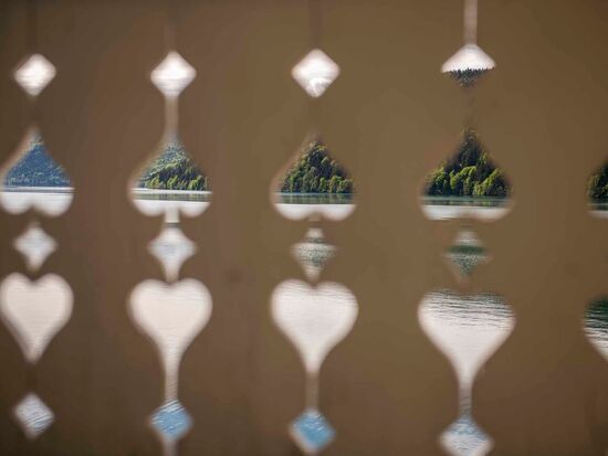 View of the lake from the balcony