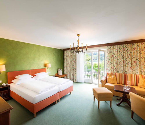 Blick auf das Bachforelle Superior Zimmer