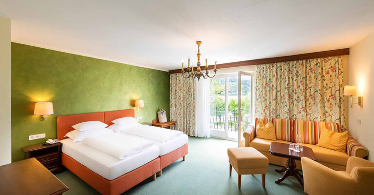 Blick auf das Bachforelle Superior Zimmer