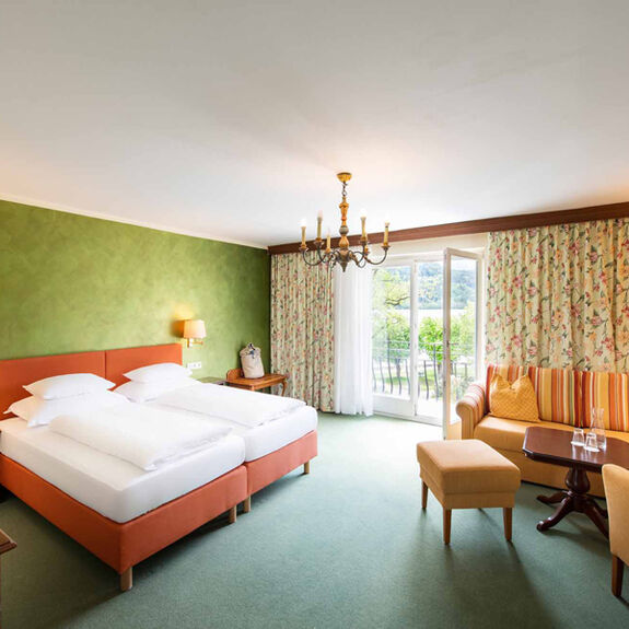 Blick auf das Bachforelle Superior Zimmer