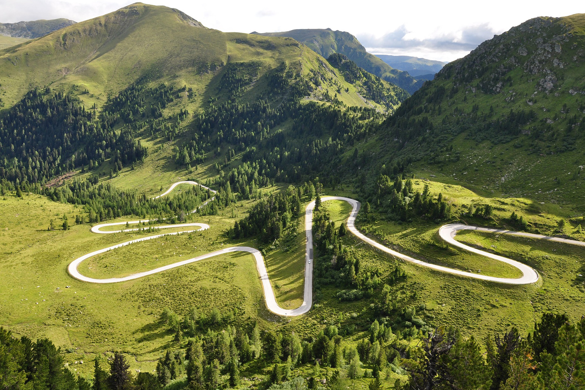 Nockalmstraße von oben