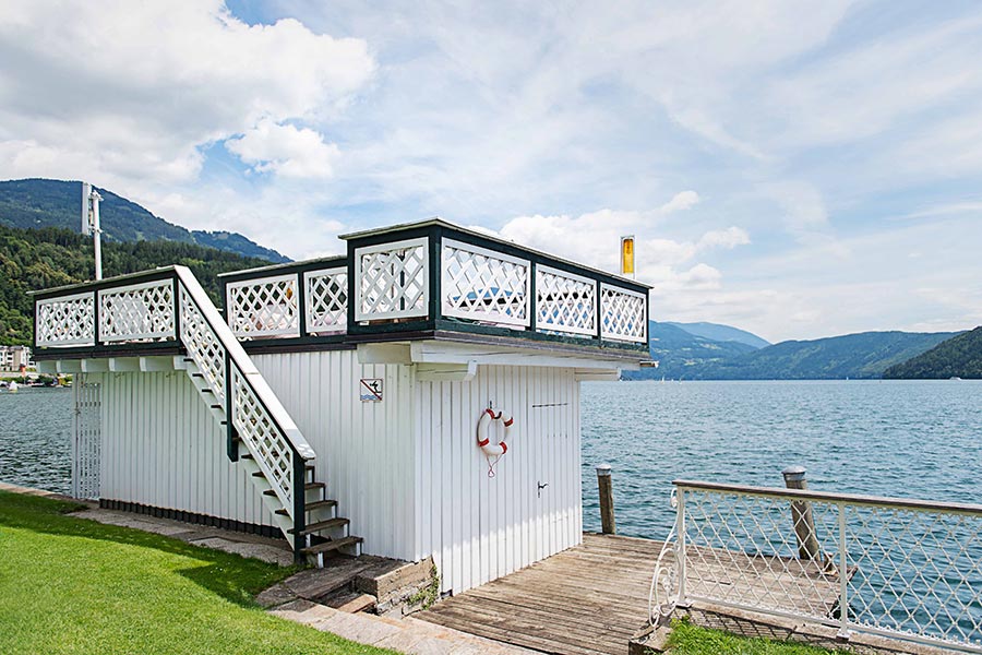 Boathouse between the hotel garden and the Lake Millstätter See