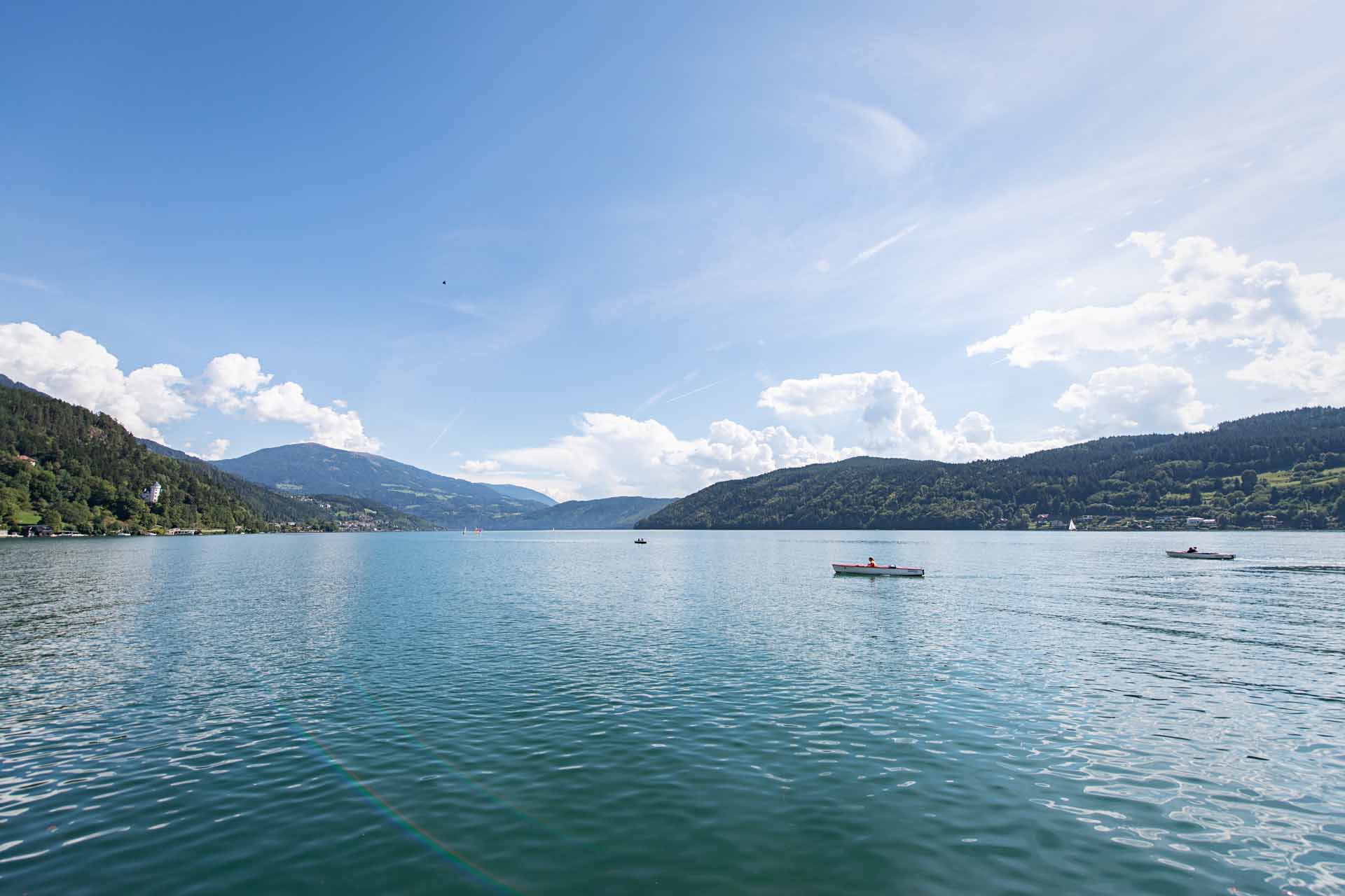 View from the terrace to the Lake Millstatt